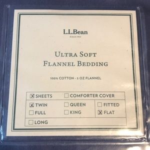 LLBean Ultra Soft Flannel Sheet purple